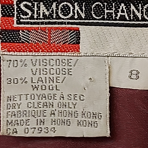 Plaid Wool Blazer Size 8 Dark Academia Preppy Vintage Tailored Jacket - Picture 5 of 13